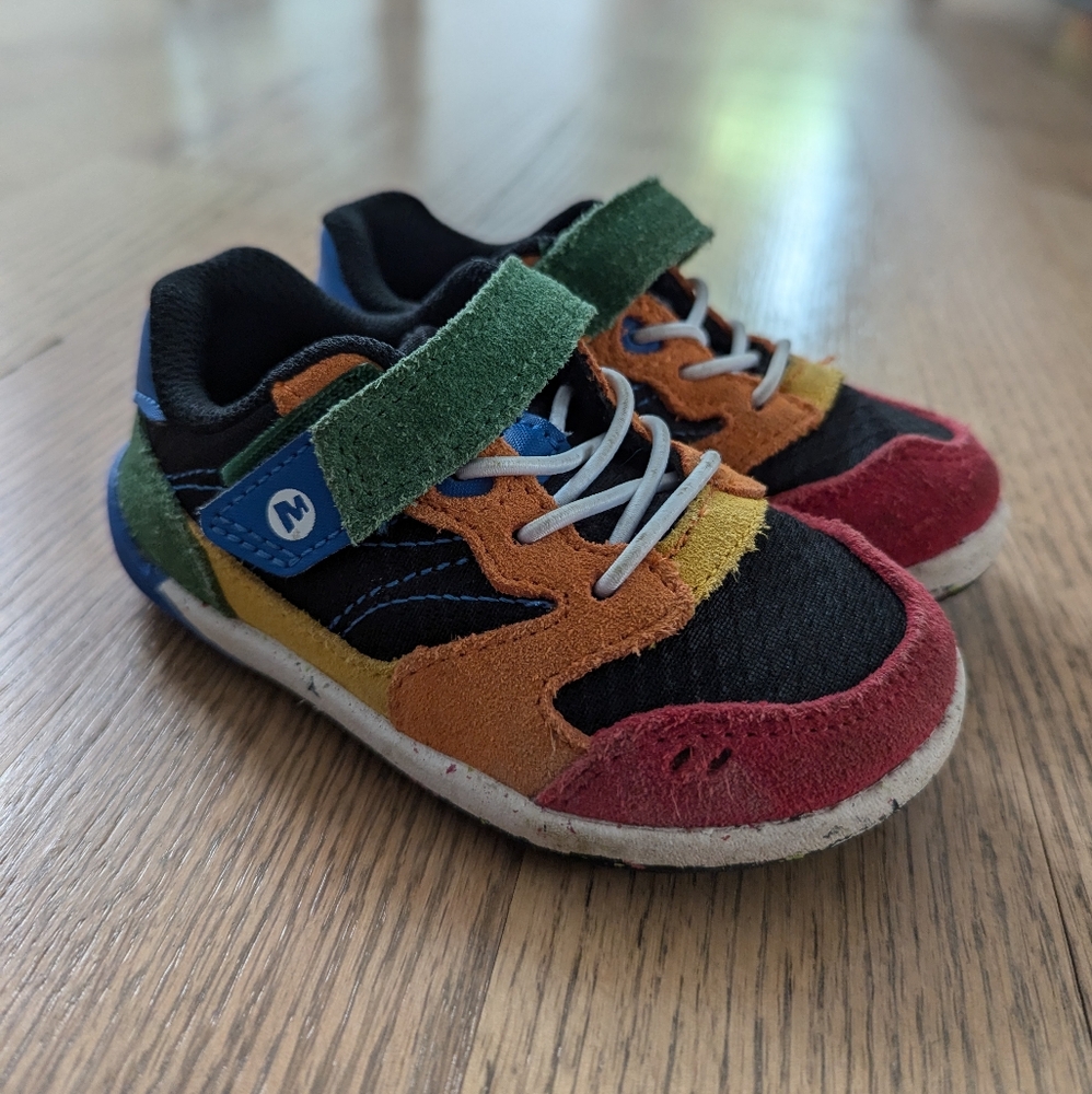 Merrell Kids Bare Steps Toddler Color block Sneakers